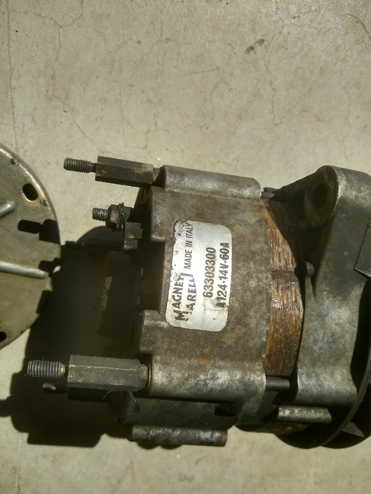 Fiat 124,  Ferrari Alternator Original 1968-1974 Ext Regulated, and MM Regulator