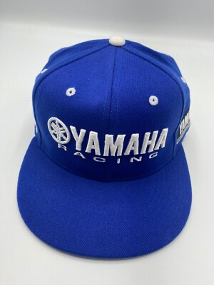 Yamaha Logo Blue Adult Adjustable Fitted Baseball Hat Cap Size S/M