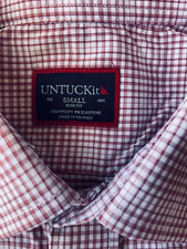 UNTUCKit Wrinkle-Free Performance men's Beckman shirt Small Slim Fit