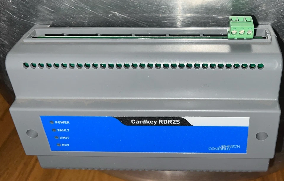 Módulo de interfaz de puerta Johnson Controls Cardkey RDR2S S300-DIN-RDR2S usado Foto 3 de 4