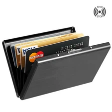 Compact Front Pocket Slim Credit Card Holder Thin RFID Block Wallet Money Cash