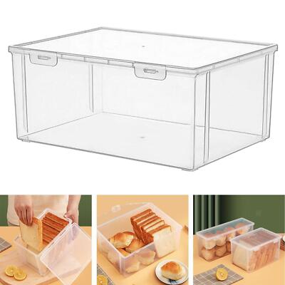 Brotkasten für Küchenarbeitsplatte groß transparent 32x23,5x14cm