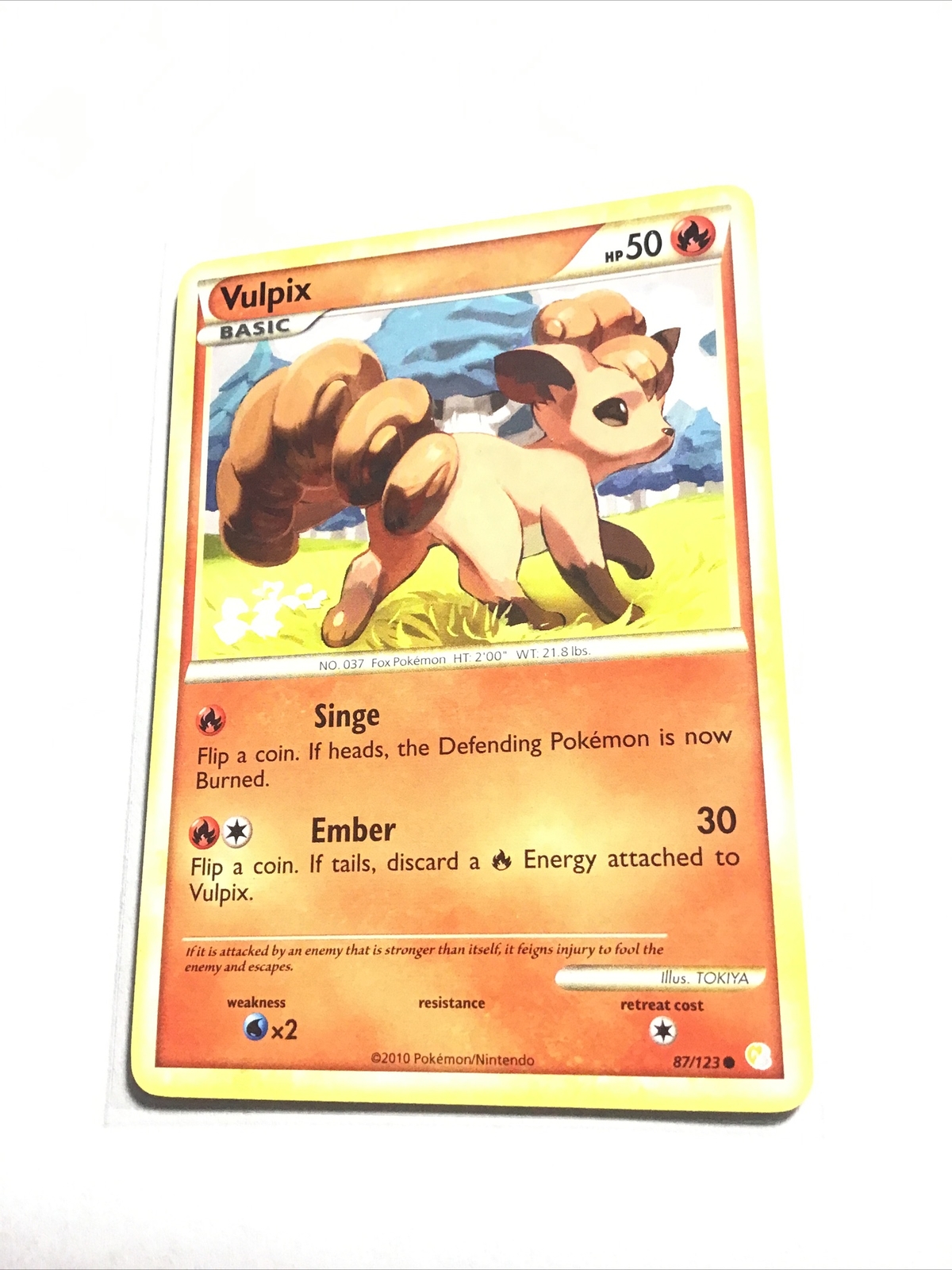 VULPIX - 87/123 - HeartGold SoulSilver HGSS - Pokemon Card - NM