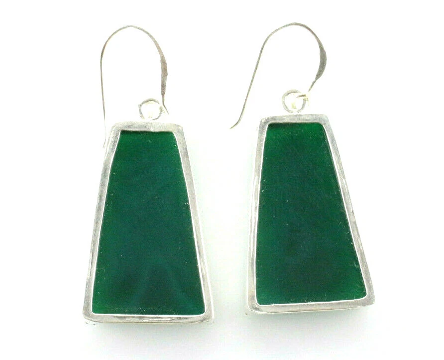 Pendiente de plata de piedras preciosas de forma de lujo con par emparejado t... - Imagen 3 de 4