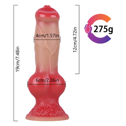 Large Fantasy Realistic Dildo Dong Silicone Penis Anal Plug Vagina Adult Sex Toy - Picture 13 of 16