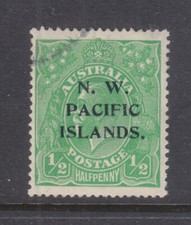 N.W.P.I.:  1/2d GREEN  KGV   SG 65  USED   CAT VALUE £10.00