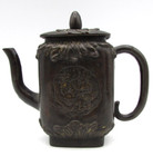 18TH/19TH CENTURY VINTAGE CHINESE/JAPANESE BRASS 3x4" TEAPOT w DRAGON & LID OR5