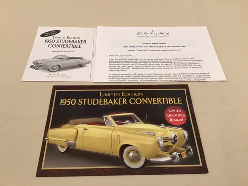 Danbury Mint 1950 Studebaker Convertible L.E. Brochure Only 1:24