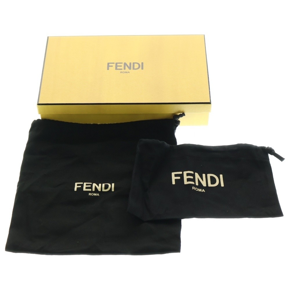 Fendi Baguette Slim Clutch Ff Jacquard Fabric 3Way Shoulder Bag Crossbody Waist thumbnail 6