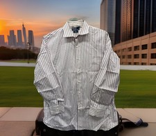    Polo Ralph Lauren Regent Classic Fit Button Pink Striped Shirt Men  s Sz 17 34