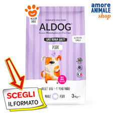 Aldog Dog Monoproteico Maiale Medio-Grande Cibo Secco Cani 3/12 Kg img 1