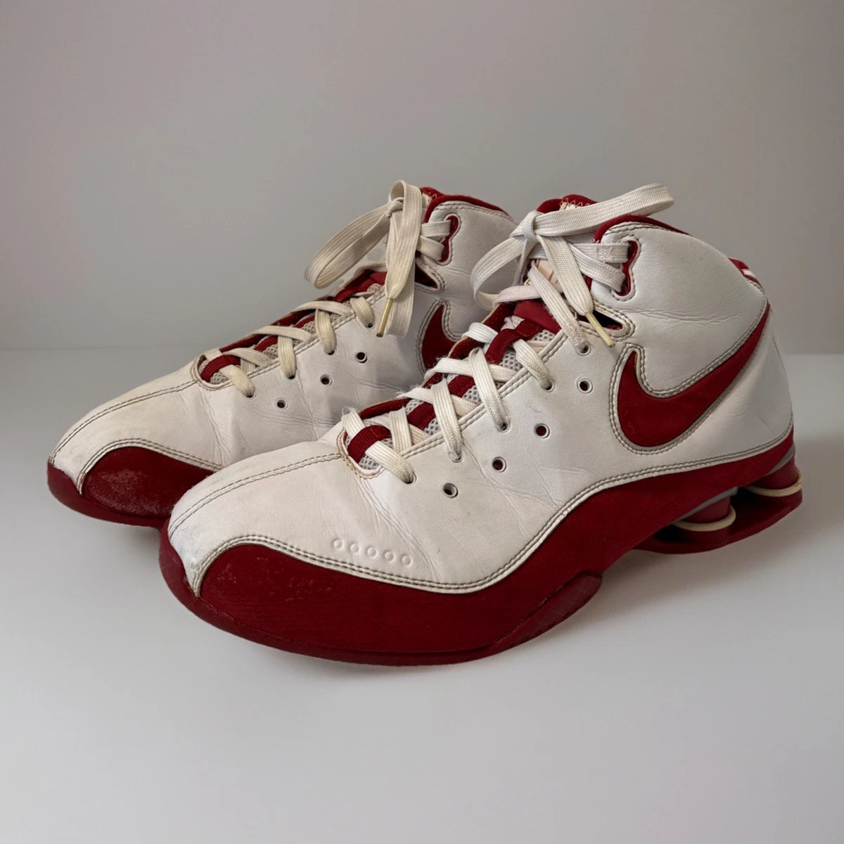 US9.5 Nike Flight Shox Basketball Shoes White/Red 309182-161 Rare EU43 Nike × Vintage VINTAGE 2005 Nike Shox Lethal Zoom Flight 200  main image 4