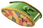 vtg WW1 WW2 Japan C.K. Tin Litho USA Army Tank Windup toy WORKS w/ key marx