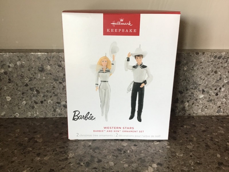 NEW Hallmark Keepsake  2025 Barbie & Ken Western Stars Ornament Set