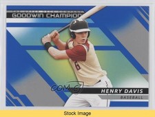 2022 Upper Deck Goodwin Champions Horizontal Royal Blue Henry Davis #77 READ f6d