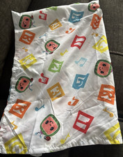 Cocomelon Crib Flat Sheet Cotton Multicolor Cartoon Pattern TV Theme