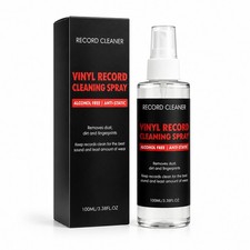 Vinyl Record Cleaning Spray  Safe LP Cleaner with Anti-Static Formula for Turnt