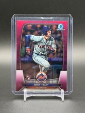 2023 Bowman Chrome Fuchsia Refractor Brett Baty /299 New York Mets #15