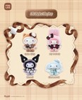Sanrio Mini Plush Bag Clip Keychain Set Hello Kitty My Melody Kuromi Cinnamoroll — photo 8