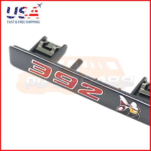 For Charger 392 SCAT PACK Super Bee Hemi Dash Emblem Nameplate Badge Grey Red - product listing photo