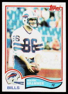 Mark Brammer, 1982 Topps, #22, Buffalo Bills,