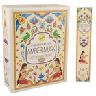 SreeVani Incense Sticks Indian Heritage Amber Musk Fragrance Agarbatti Box 180g