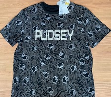 CHILDREN IN NEED, PUDSEY  BLACK/SILVER T-SHIRT, SIZE  XL  NEW