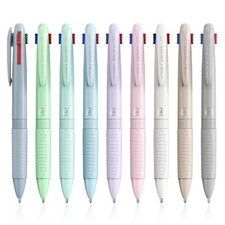 Multicolor Pens, 4-in-1 Colored Pen, 9 Pack 1.0mm 4 Color Pens, Quick Dry Nur...