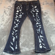 Valabasas Men's Jeans Riptide Stacked Size 42 Distressed Streetwear