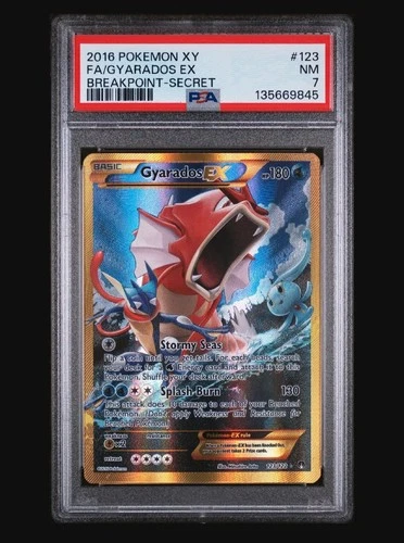Pokémon Gyarados EX Breakpoint 123/122 Secret Rare Holo PSA 7