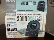 Homedics Body Basics Sound Spa Alarm Clock Radio Model Ss-400b W Nature Sounds