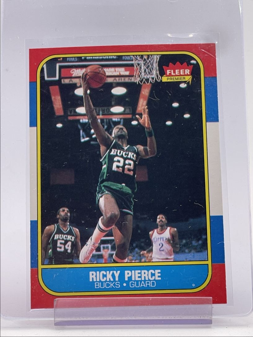RICKY PIERCE 1986-87 FLEER PREMIER BASKETBALL BUCKS #87 A Q6737