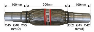 BOSAL Flexrohr, Abgasanlage 265-005
