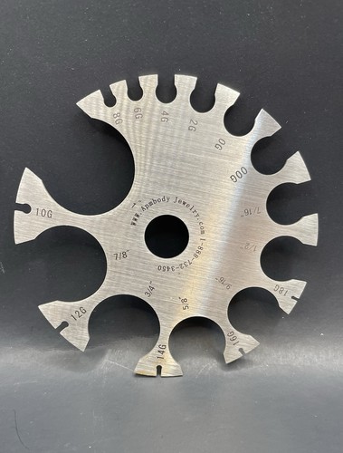 Body Jewelry Gauge Wheel