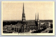 St. Patrick's Cathedral Melbourne Australia Vintage Postcard Early 1900s