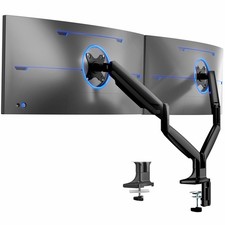 VIVO Dual Ultrawide 40  Monitor Desk Mount with Pneumatic Spring Arms