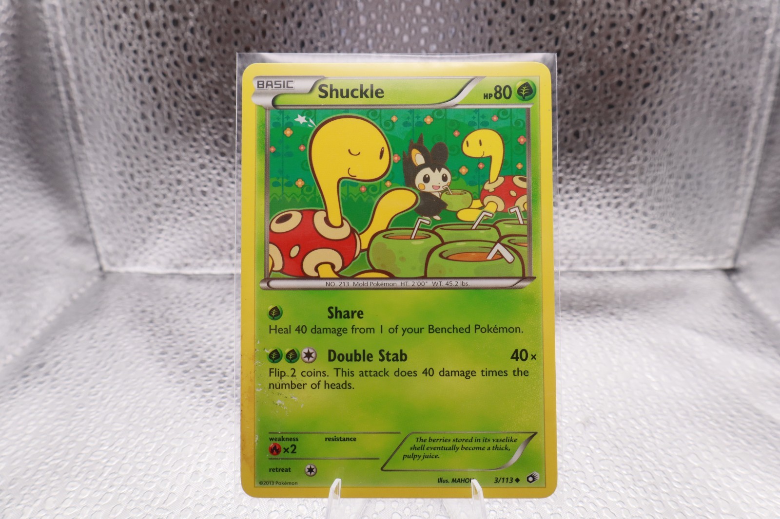 Shuckle 3/113 Uncommon Legendary Treasures Pokemon