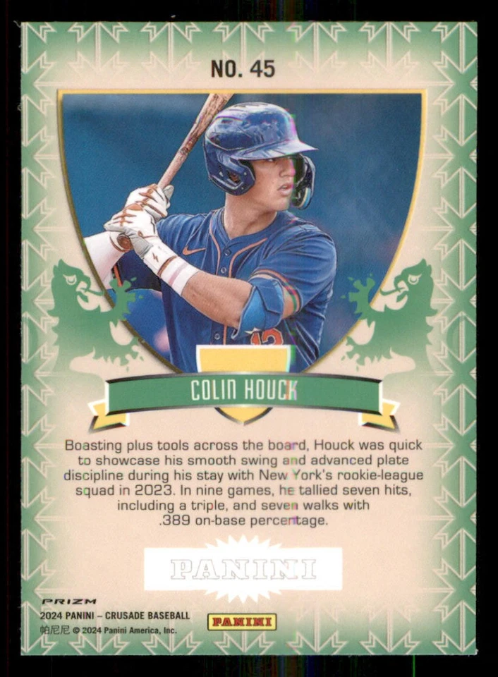 2024 Panini Crusade Crusade #45 Colin Houck - Image 2 of 2