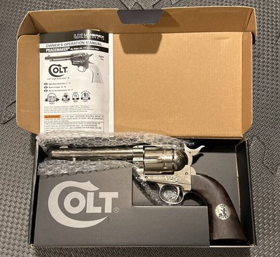 🔥Colt John Wayne Duke, Single Action, Nickel Pellet Revolver. 177