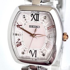 SEIKO ladies wristwatch operational radio solar polished s2142