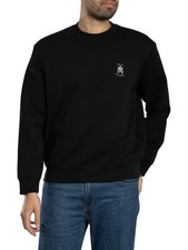 Image of Armani Exchange Men's Chest Logo Sweatshirt, Black