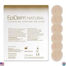 Silicone Scar Sheets 6-Pack - Washable, Reusable Patches for Keloid 