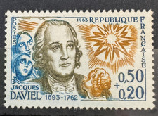 Timbre Stamp 1963 - YT 1374 - Jacques Daviel - Neuf** MNH
