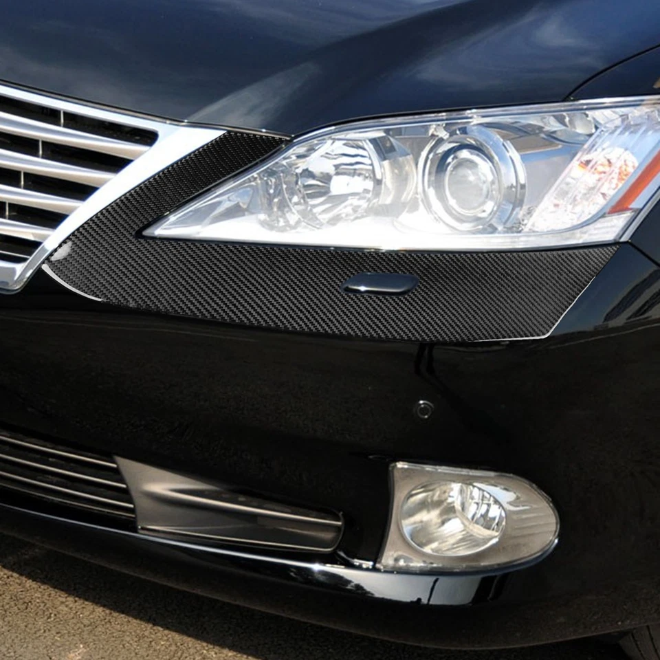 Real Carbon Fiber Front Headlight Lower Panel Cover For Lexus ES ES350 2006-2012 - Изображение 3 из 4