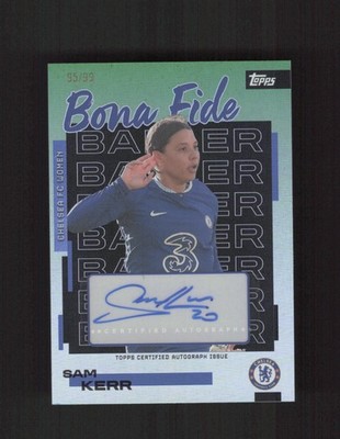 2025-26 Topps Chelsea Team Set #BB-SK Sam Kerr Bona Fide Ballers AUTO Green /99