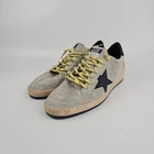 GOLDEN GOOSE Ball Star Men's Gray/Black Sneakers New