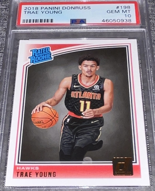 2018 Panini Donruss Trae Young Rated Rookie PSA 10