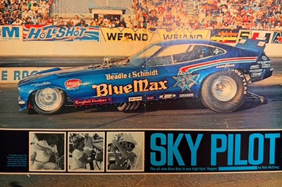 #ad VRHTF NHRA 70#x27;S COOL quot;RAYMOND BEADLE BLUE MAX FUNNY CARquot; MAGAZINE CENTERSPREAD $19.99
