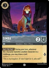x4 Simba - Lost Prince - 173/204 - Common - Cold Foil Lorcana DLC05 Shimmering S