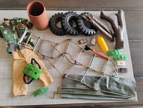 Vintage G.I. JOE ADVENTURE TEAM 1973 Training Center Tower Parts Lot